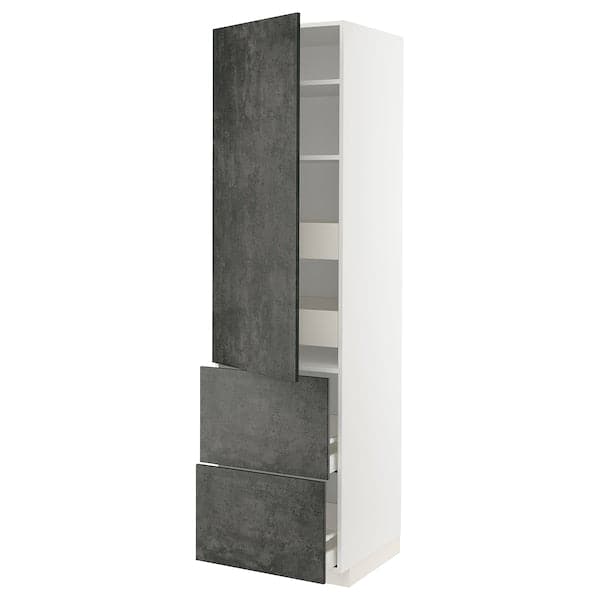 Ikea METOD / MAXIMERA - Mobile/ripiani/4cassetti/anta/2fron , 60x60x220 cm