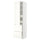METOD / MAXIMERA hi cab w shlvs/4 drawers/dr/2 frnts, white/Vallstena white, 60x60x220 cm