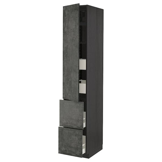 Ikea METOD / MAXIMERA - Mobile/ripiani/4cassetti/anta/2fron , 40x60x220 cm