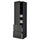 METOD / MAXIMERA hi cab w shlvs/4 drawers/dr/2 frnts, black/Nickebo matt anthracite