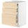 METOD / MAXIMERA - METOD / MAXIMERA Bc w pull-out work surface/3drw, white/Askersund light ash effect, 60x60 cm