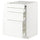 METOD / MAXIMERA - METOD / MAXIMERA Bc w pull-out work surface/3drw, white Enköping/white wood effect, 60x60 cm