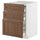 METOD / MAXIMERA - Bc w pull-out work surface/3drw, white Enköping/brown walnut effect, 60x60 cm