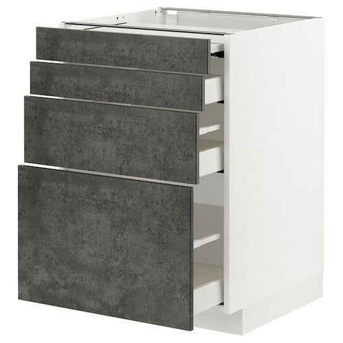 METOD / MAXIMERA - Cabinet / extr/3 drawers , 60x60 cm