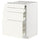METOD / MAXIMERA - METOD / MAXIMERA Bc w pull-out work surface/3drw, white/Vallstena white, 60x60 cm