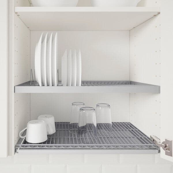 Ikea METOD / MAXIMERA - Wall cabinet w 2 doors/2 drawers, white/Askersund light ash effect, 60x100 cm