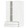 METOD / MAXIMERA - METOD / MAXIMERA Wall cabinet w 2 doors/2 drawers, white Enköping/white wood effect, 60x100 cm