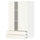 METOD / MAXIMERA - METOD / MAXIMERA Wall cabinet w 2 doors/2 drawers, white/Vallstena white, 60x100 cm