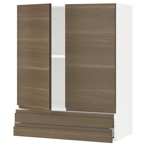 METOD / MAXIMERA - Wall unit with 2 doors/2 drawers , 80x100 cm - best price from Maltashopper.com 29464042