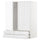 METOD / MAXIMERA wall cabinet w 2 doors/2 drawers, white/Voxtorp high-gloss/white, 80x100 cm