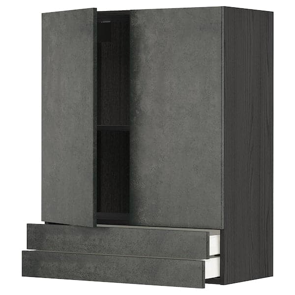 Ikea METOD / MAXIMERA - Wall unit with 2 doors/2 drawers , 80x100 cm