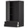 METOD / MAXIMERA wall cabinet w 2 doors/2 drawers, black/Lerhyttan black stained