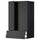METOD / MAXIMERA - METOD / MAXIMERA Wall cabinet w 2 doors/2 drawers, black/Nickebo matt anthracite, 60x100 cm