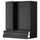 METOD / MAXIMERA wall cabinet w 2 doors/2 drawers, black/Upplöv matt anthracite, 80.0x100.0x38.6 cm
