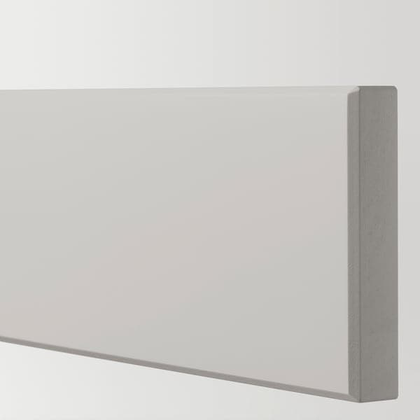 Ikea METOD / MAXIMERA - Wall cab w 2 glass doors/2 drawers, white/Lerhyttan light grey, 60x100 cm