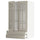 METOD / MAXIMERA - METOD / MAXIMERA Wall cab w 2 glass doors/2 drawers, white/Stensund beige, 60x100 cm