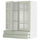METOD / MAXIMERA wall cab w 2 glass doors/2 drawers, white/Stensund light green, 80x100 cm