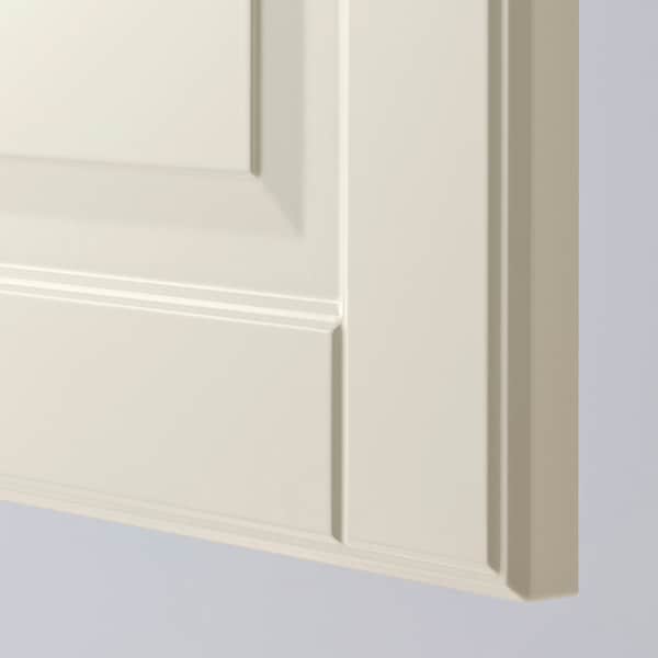 METOD / MAXIMERA - Wall cabinet with door/2 drawers, white/Bodbyn off-white, 40x100 cm - best price from Maltashopper.com 89466217