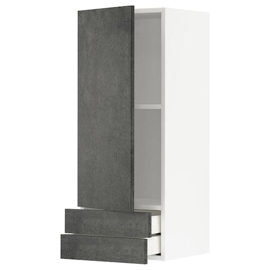 METOD / MAXIMERA - Pensile con anta/2cassetti , 40x100 cm - best price from Maltashopper.com 29460322
