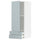 METOD / MAXIMERA wall cabinet with door/2 drawers, white/Kallarp light grey-blue, 40.0x100.0x38.6 cm