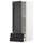 METOD / MAXIMERA wall cabinet with door/2 drawers, white/Lerhyttan black stained, 40x100 cm