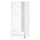METOD / MAXIMERA wall cabinet with door/2 drawers, white/Voxtorp matt white, 40x100 cm