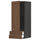 METOD / MAXIMERA - METOD / MAXIMERA Wall cabinet with door/2 drawers, black Enköping/brown walnut effect, 40x100 cm