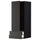 METOD / MAXIMERA - METOD / MAXIMERA Wall cabinet with door/2 drawers, black/Nickebo matt anthracite, 40x100 cm