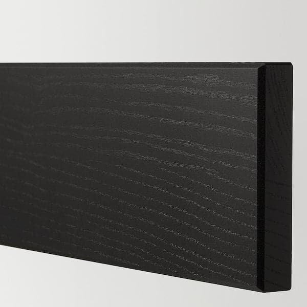 METOD / MAXIMERA - Wall cabinet w glass door/2 drawers, white/Lerhyttan black stained, 40x100 cm - best price from Maltashopper.com 19463806