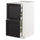 METOD - METOD Base cb 2 frnts/2 low/1 md/1 hi drw, white/Lerhyttan black stained, 40x60 cm