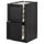 METOD base cb 2 frnts/2 low/1 md/1 hi drw, black/Lerhyttan black stained, 40x60 cm