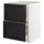 METOD - METOD Base cb 2 fronts/2 high drawers, white/Lerhyttan black stained, 60x60 cm
