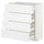 METOD base cab 4 frnts/4 drawers, white/Axstad matt white, 80x37 cm