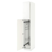METOD - High cabinet with cleaning interior, white/Ringhult white, 40x60x220 cm - best price from Maltashopper.com 29466611