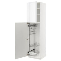METOD - High cabinet with cleaning interior, white/Ringhult white, 60x60x220 cm - best price from Maltashopper.com 59455215
