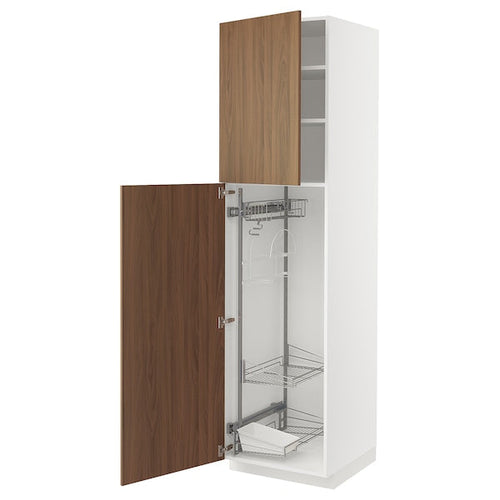 METOD - High cabinet with cleaning interior