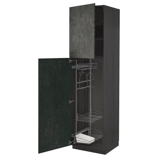 METOD - Tall cabinet with cleaning accessories , 60x60x220 cm - best price from Maltashopper.com 19462958