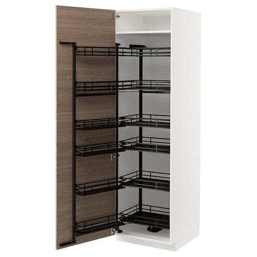 METOD - Tall cabinet with pantry baskets , 60x60x200 cm