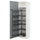 METOD high cabinet with pull-out larder, white/Kallarp light grey-blue, 60.0x220.0x60.0 cm