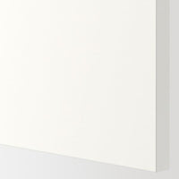 METOD - High cabinet with pull-out larder, white/Vallstena white, 60x60x220 cm - best price from Maltashopper.com 19507396