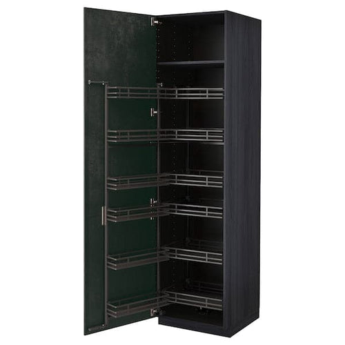 METOD - Tall cabinet with pantry baskets , 60x60x220 cm