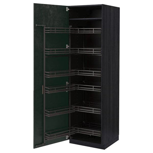 METOD - Tall cabinet with pantry baskets , 60x60x200 cm