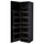 METOD high cabinet with pull-out larder, black/Lerhyttan black stained, 60.0x220.0x60.0 cm