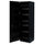 METOD high cabinet with pull-out larder, black/Lerhyttan black stained, 60x60x200 cm