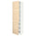 METOD - METOD High cabinet with shelves/2 doors, white/Askersund light ash effect, 60x60x220 cm