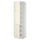 METOD - High cabinet with shelves/2 doors, white/Bodbyn off-white, 60x60x220 cm