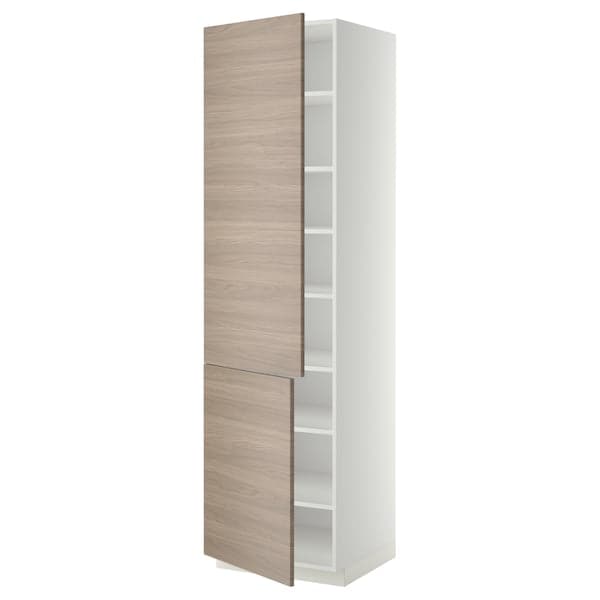 METOD - Tall cabinet with shelves/2 doors , 60x60x220 cm - best price from Maltashopper.com 39465183