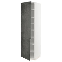 METOD - Tall cabinet with shelves/2 doors , 60x60x220 cm - best price from Maltashopper.com 59466049