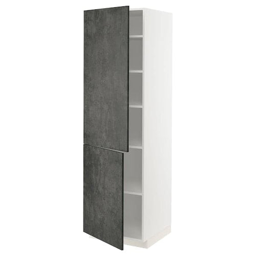 METOD - Tall cabinet with shelves/2 doors , 60x60x200 cm