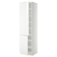 METOD - High cabinet with shelves/2 doors, white/Ringhult white, 60x60x220 cm - best price from Maltashopper.com 49457597